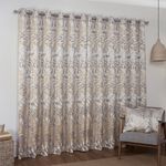 BLACKOUT & THERMAL LEAF NATURAL  66x54 Curtain