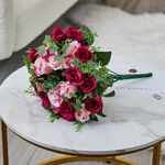 Blush & Bloom Red And Pink Floral Bouquet