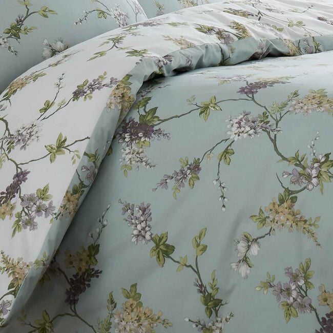 DOUBLE DUVET COVER Wisteria Duck Egg