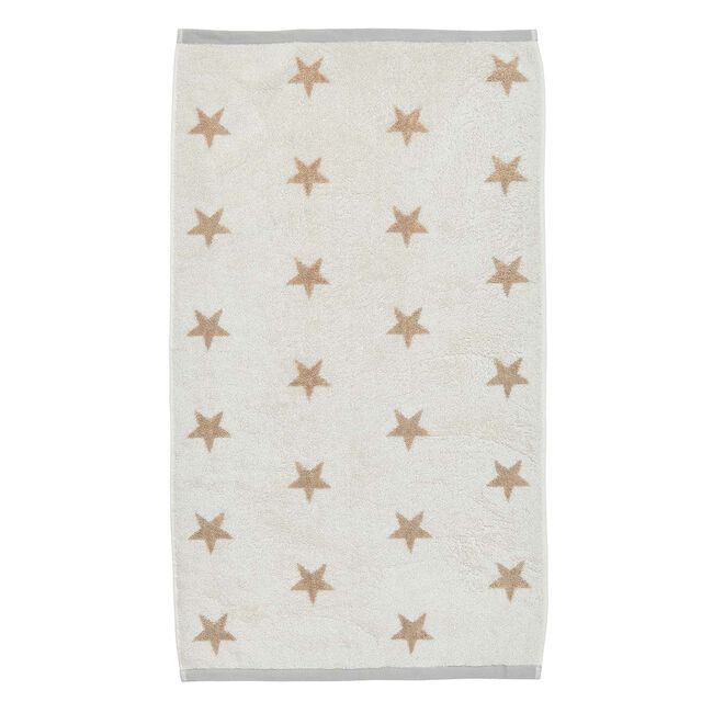 HELENA SPRINGFIELD STAR LINEN AND GREY Hand Towel 