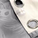 FEATHER SILVER 66x54 curtain 