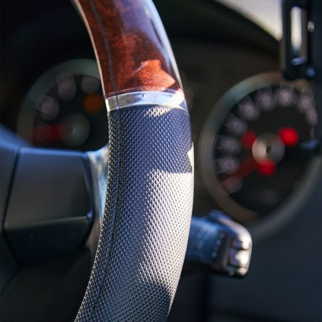 Luxury Leather Steering Wheel Cover