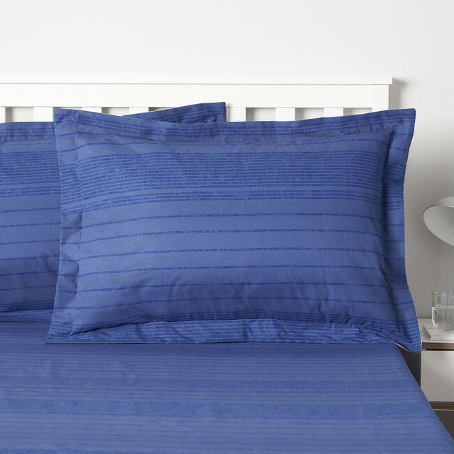 Luna Oxford Pillowcase Pair - Navy