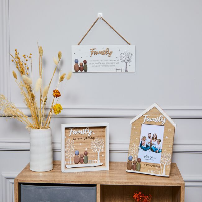 Family Is Everything Wooden Square Framed Plaque