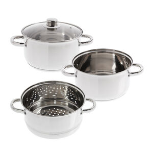 Pots Pans Home More Dynamic Chef 3 Tier Steamer Set 20cm