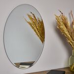 Oval Bevelled Mirror 60 x 45cm