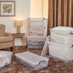 Storage Master 46L Rolling Storage Box & Lid