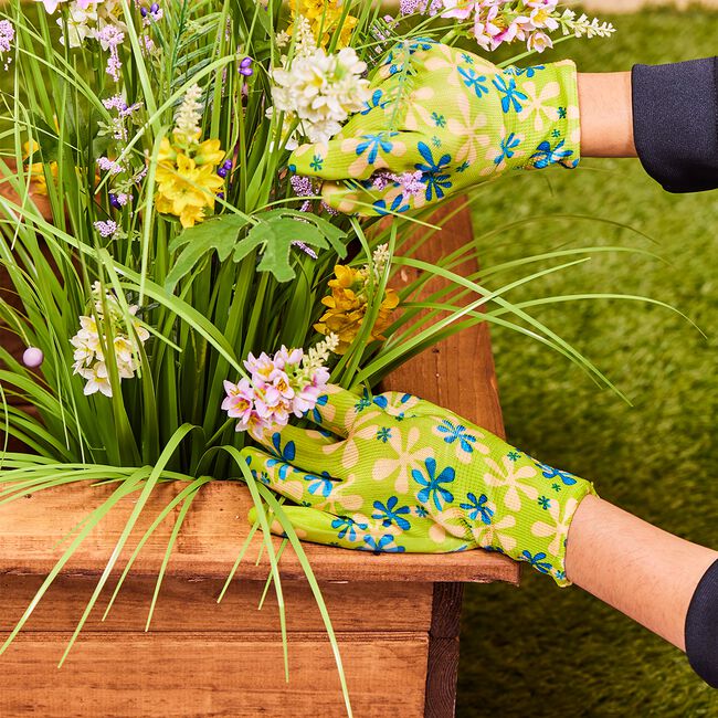 Printed Rubber Gardening Gloves