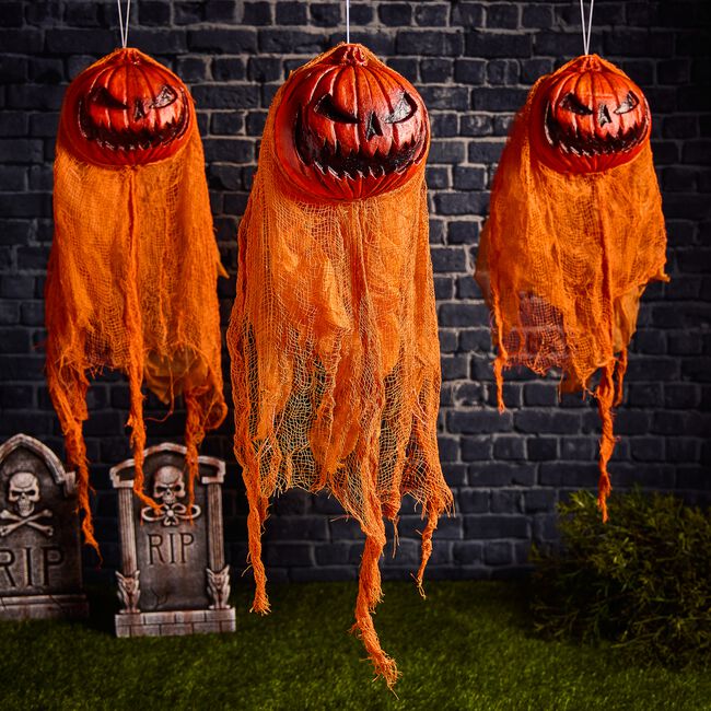 Hanging Pumpkin Ghouls 3 Pack