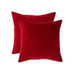 CORDUROY RED 2PK Cushion Covers 45x45