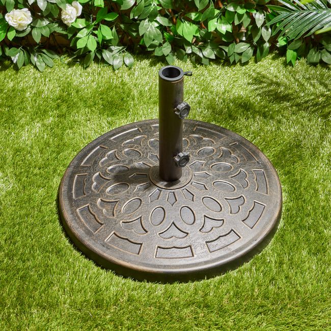 Round Bronze Parasol Base 12.5kg