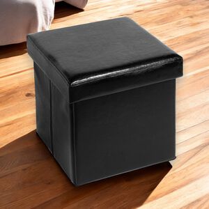 Deluxe Folding Ottoman - Black