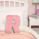 LETTER R Cushion Pink/Duck Egg