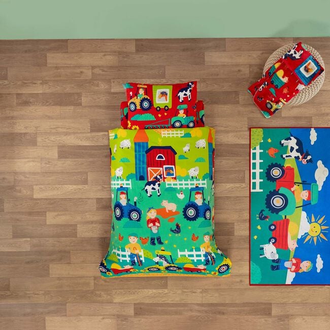 JUNIOR BED DUVET COVER Sunny Daze Farm