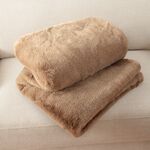 NICOLE DAY FAUX FUR NATURAL 130x170cm Throw