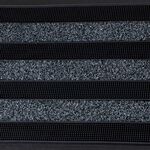 Linear Stripe Charcoal Door Mat 45x75cm