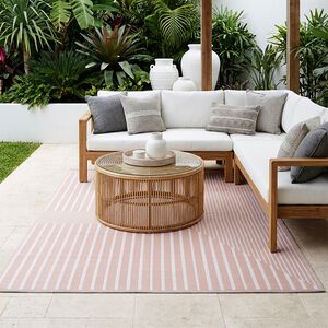 Pinstripe Natural 150cm x 210cm Outdoor Mat