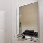 Tema Rect Bevelled Shelf Mirror