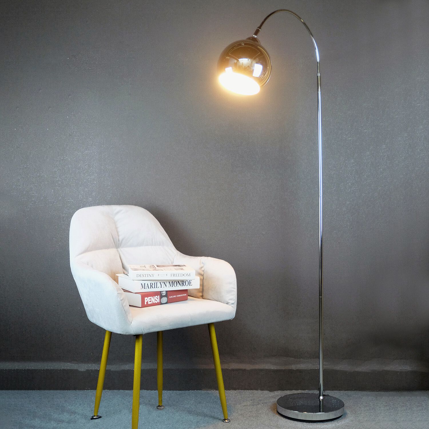 Argos curva sales floor lamp