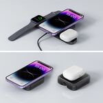 Budi Black 3 in 1 Foldable Wireless Charger 20W