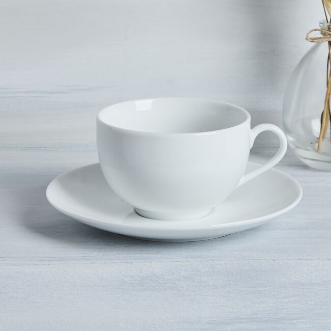 Abney & Croft White Tea Cup & Saucer