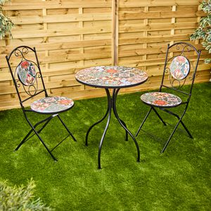 Pico Mosaic 3 Piece Bistro Set