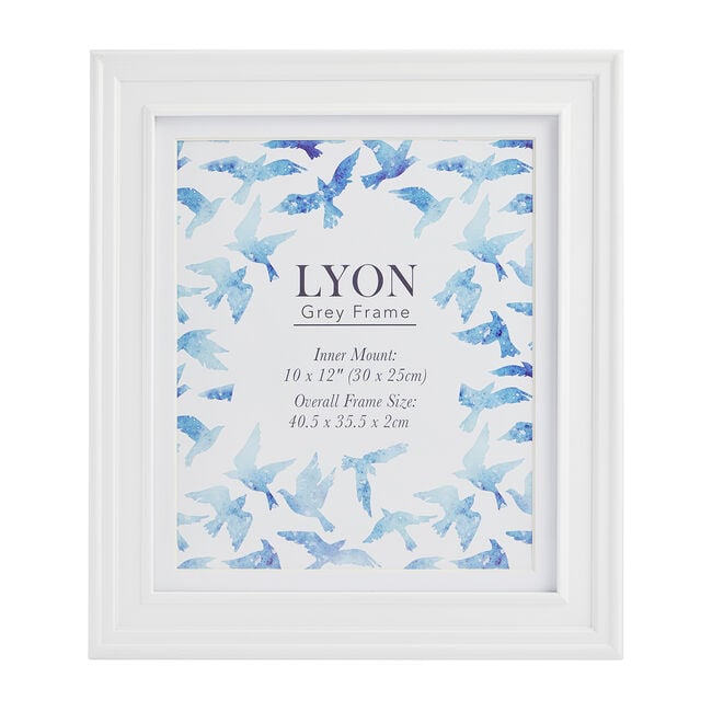 4x6 TRIPLE LYON WHITE Frame