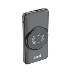 Budi Black 10000mAh Power Bank with Wireless