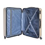 Large Lightweight Hardshell Luggage - Champagne