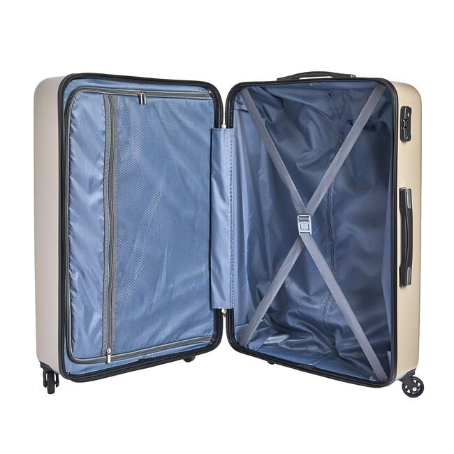 Large Lightweight Hardshell Luggage - Champagne