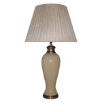 Cream Crackle Ceramic Lamp