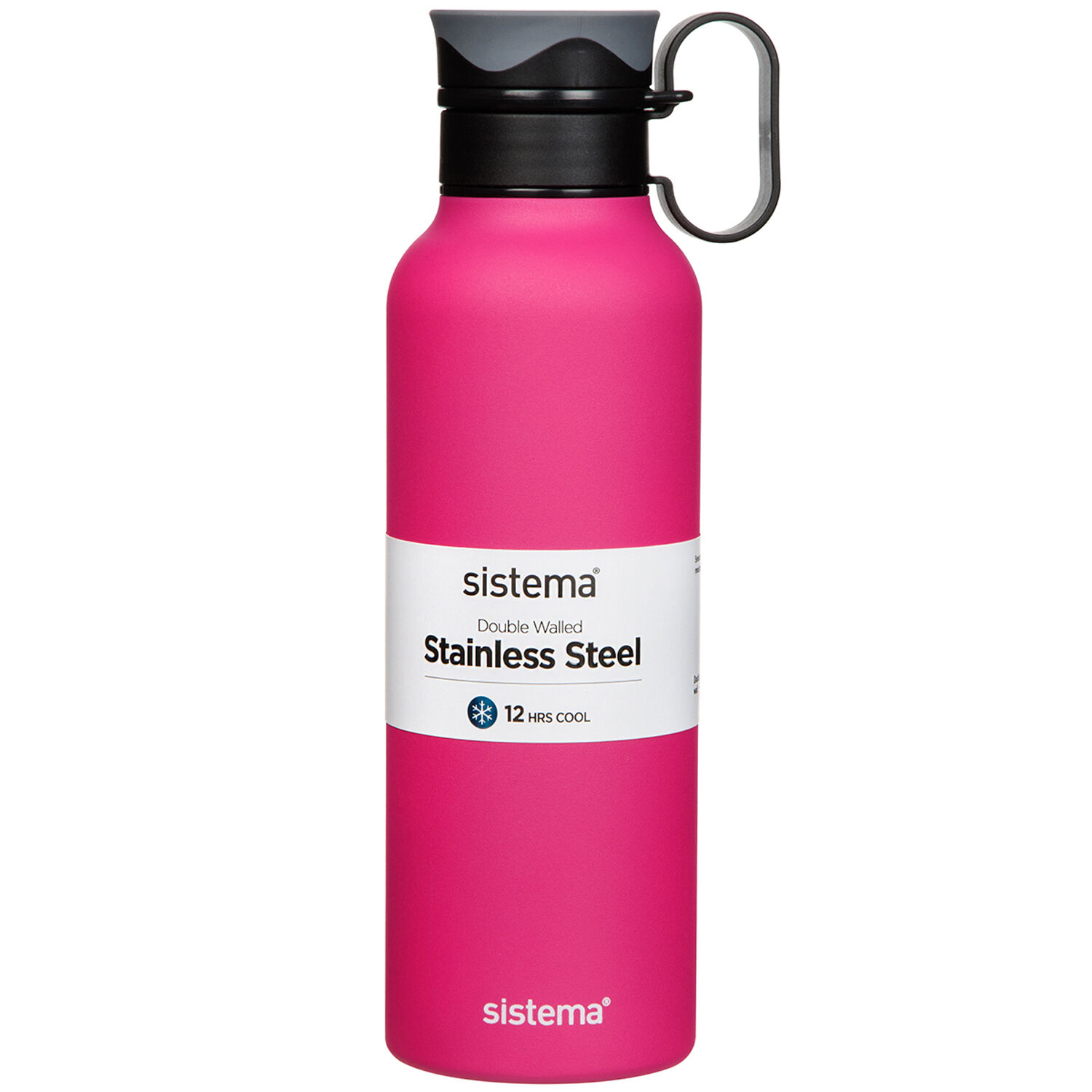 Sistema Stainless Steel Bottle 600ml Home Store + More