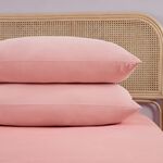 HOUSEWIFE PILLOWCASE PAIR Brushed Cotton Twill Pink