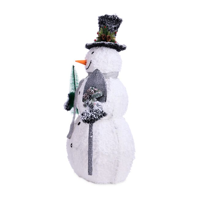 Light Up Snowman with Shovel 1.2m