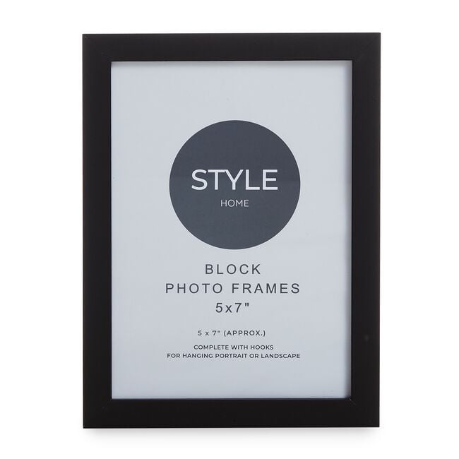 STYLEHOME 3PK BLACK BLOCK Frames 5X7