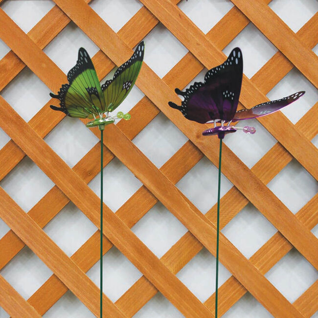 Metallic Butterfly Garden Stake