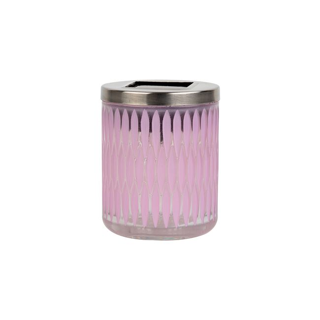 Pastel Glass Jar Solar Garden Light
