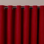 BLACKOUT & THERMAL CORDUROY RED 66x72 Curtain