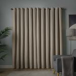 ELLA KNIT NATURAL WITH GREY  66x54 Curtain