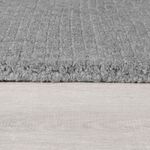 TEXTURED WOOL BORDER GREY 120x170cm Rug