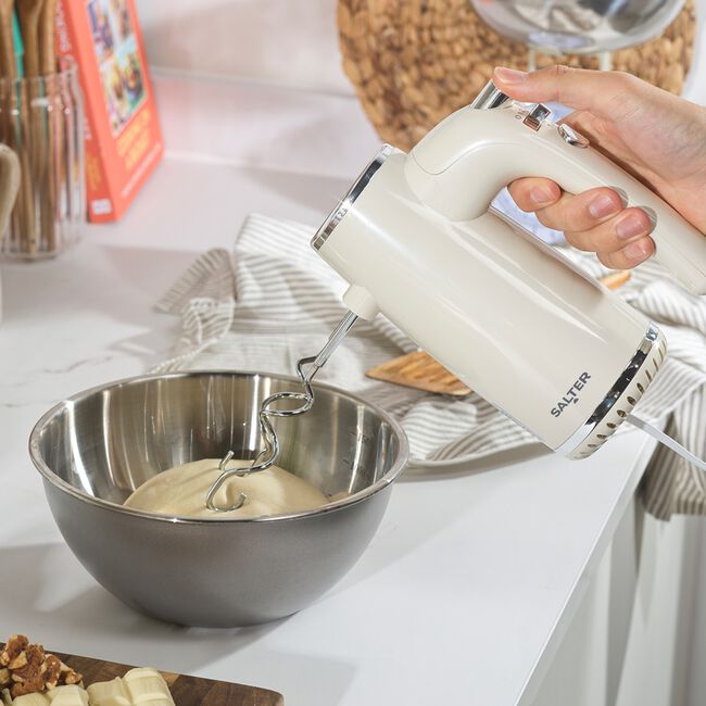 SALTER RETRO CREAM Hand Mixer