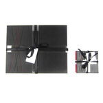 Reversible Diamond Coasters 4 Pack - Black & Red