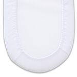 Clair De Lune White Crib Fitted Sheet - 2 Pack