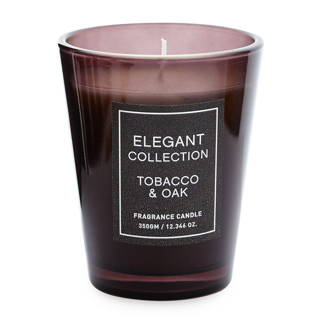 Elegant Collection Candle 350g - Tobacco & Oak