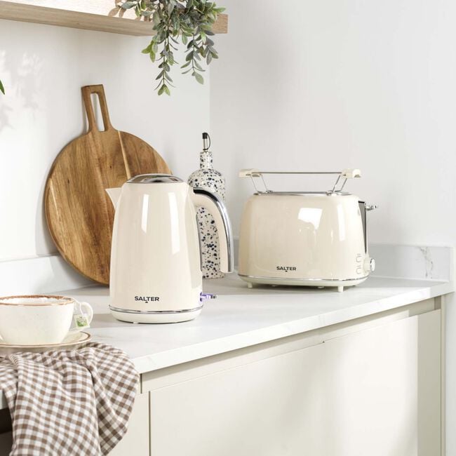 SALTER RETRO CREAM 1.7L Kettle