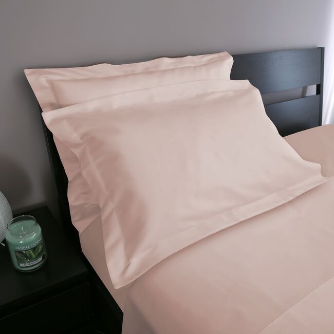 OXFORD P/CASE PAIR 500 Threadcount Cotton Blush 8F