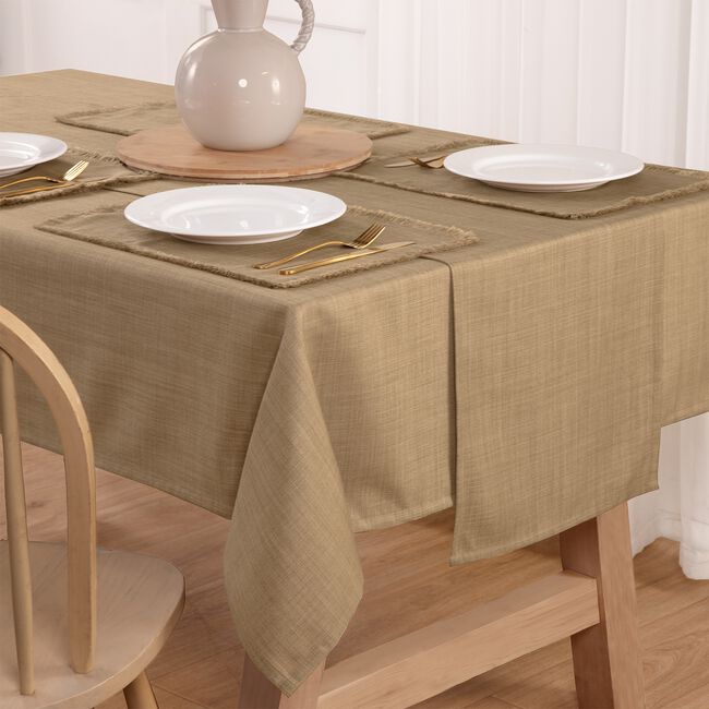 WOVEN WATERPROOF Natural 4Pk Placemats