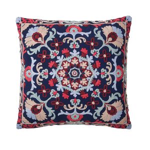CREWEL GLOBAL NAVY 45X45 Cushion 