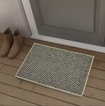 Sahara Doormat 40x60cm - Ivory & Charcoal