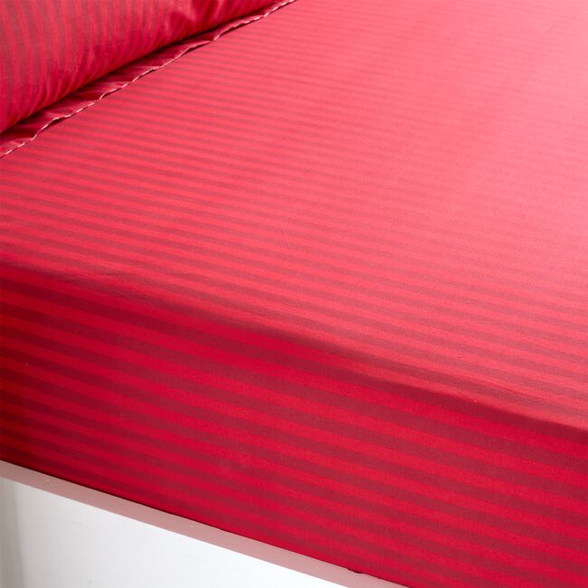 CANDY STRIPE SANTA Single Fitted Sheet 